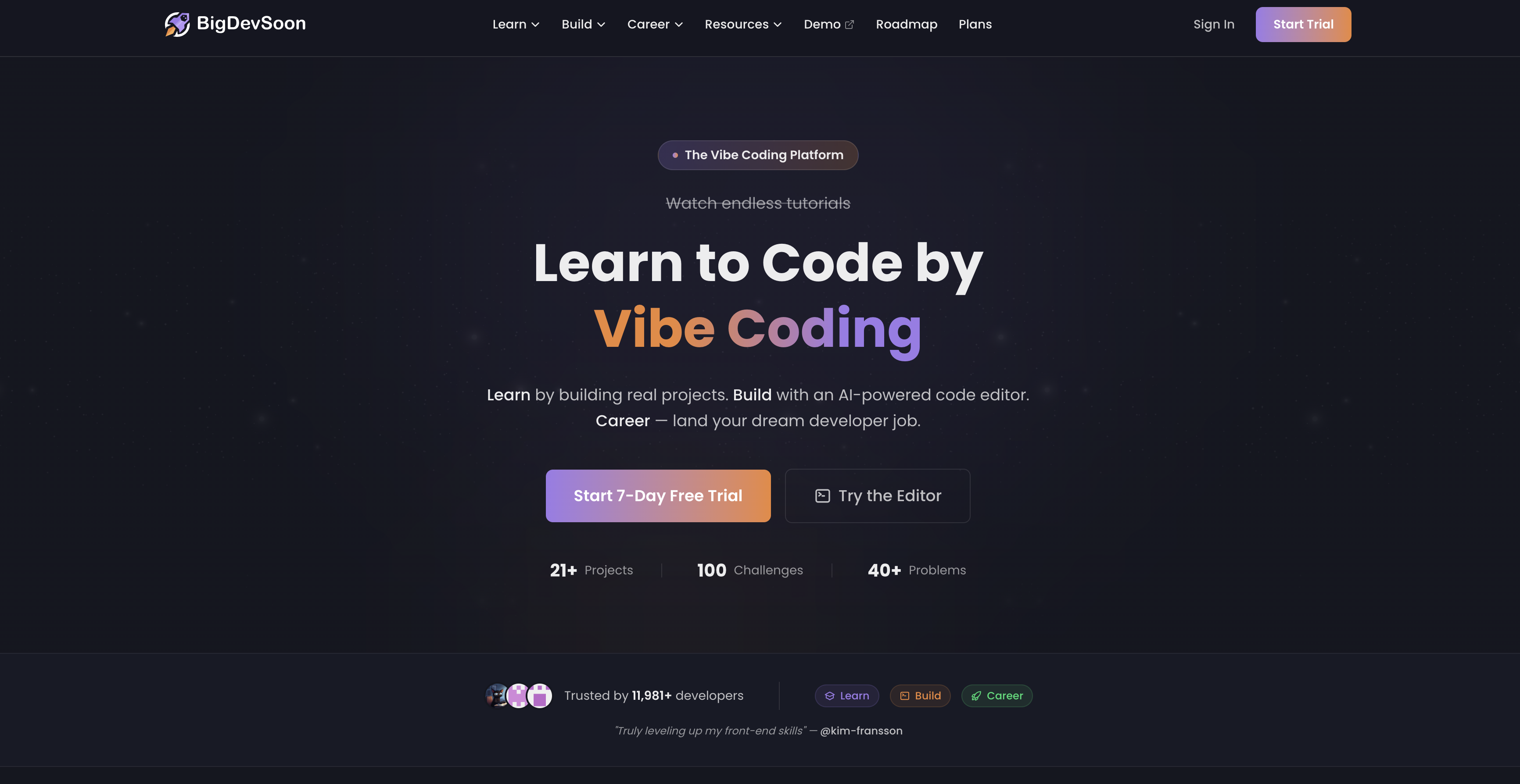 BigDevSoon 2.0 screenshot